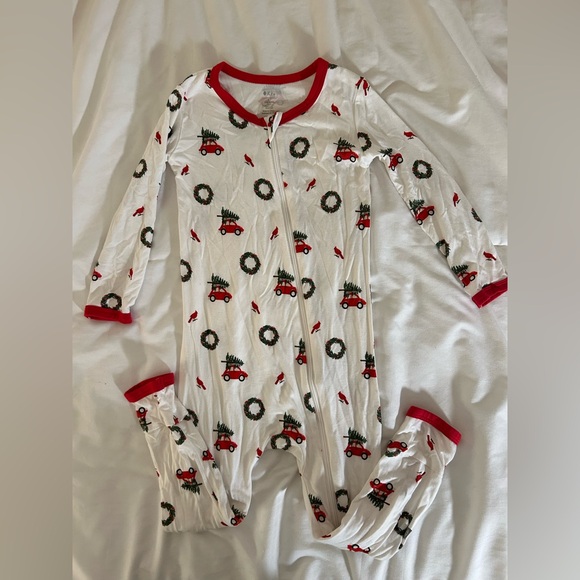 Kyte Baby Toddler Holiday PJ Zip Romper 4t - Picture 1 of 2